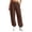 04-Coffee, variant on Yutgune Baggy Sweatpants Women High Waist Drawstring Ribbed Cuff Womens Sweatpants with Pockets