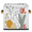 Multicolor 2, variant on CURLYOOT Bunny Easter Cube Storage Bin, 11 Inch Storage Cube Fabric Bin for Shelves, Boho Flower Foldable Clothes Organizer Baskets with Leather Handle for Closet Home