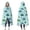LightBlue Cartoon Dinosaurs-2, variant on Wearable Blanket,LightBlue Cartoon Dinosaurs Name Pattern Hooded Wearable Flannel Blanket for Adults & Teens,Winter Poncho Shawl Wrap Cape Cozy Anti-Pill,50"x60"