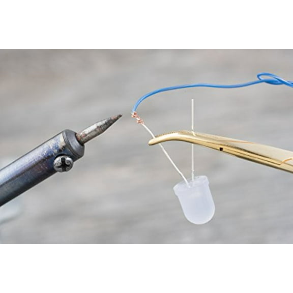 SE Gold Colored 5" Self-Locking Curved Forceps - 653GFC