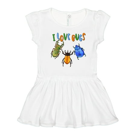 

Inktastic I Love Bugs Gift Toddler Girl Dress