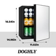 thumbnail image 4 of Minirefrigerador DOGHLY 27L/24 lata con puerta y estante con espejo, 4 of 8