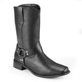 thumbnail image 2 of Men's Western Style Boots with Buckle - Large 10/11 - Black - Synthetic, 2 of 4