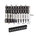 thumbnail image 5 of BLUESON 33pcs 1/4 Screwdriver Bit Set Magnetic The Cross Hexagonal Torx With Bit Holder, 5 of 8