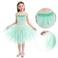 thumbnail image 2 of IBTOM CASTLE Kids Toddler Girls Princess Ballerina Dress Pageant Birthday Party Prom Wedding Formal Short Gown 18-24 Months Green, 2 of 8