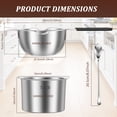 thumbnail image 2 of 304 Stainless Steel Double Boiler Pot Set 20.28oz Melting Pot with Heat Resistant Handle and Spout 47.33oz Outer Pan Spoon,30.43oz Measuring Cup for Chocolate Butter Candy Making, 2 of 11