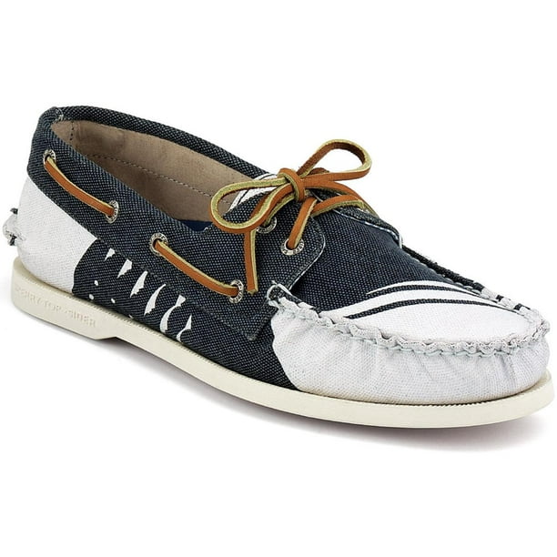 Sperry Top-Sider Men's A/O Paint Navy/White Boat Shoe 
