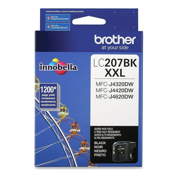 Brother LC207BK XXL Innobella Super High-Yield Ink, Black