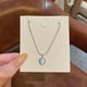 thumbnail image 2 of Corazón de la gota de la cadena colgante hecho a mano collar de piedra colgante encanto, 2 of 7
