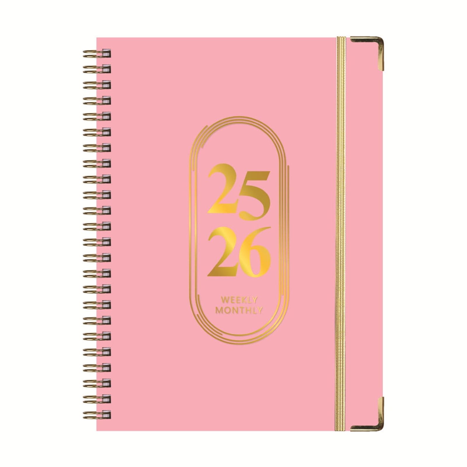 Daiosportswear A5 Notebook Elastic Rope Coil Notebook - 5.8x8.3in Portable Hard Leather Cover,Multi Functional for Work Sports Plan,Durable with Table of Contents Page Numbers,Daily Use Gift Notepad