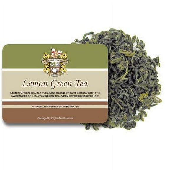English Tea Store Lemon Green Tea Loose Leaf Pouches 16oz