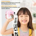 thumbnail image 3 of Portable printer,Children's Camera 1080p Cute Kids Camera 12mp Kids Camera Video With 3 Camera With 2.4-inch Camera 1080p Cute Print Camera With 2.4-inch Ips 3 Paper Screen 16x Cute Ro Buzhi, 3 of 7