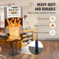 thumbnail image 5 of KFFKFF 75" Adjustable Height Double-Sided Poster Stand Floor Standing Sign Holder, 5 of 9