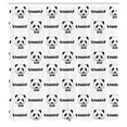 thumbnail image 3 of Ambesonne Black and White Shower Curtain, Panda Bow Tie, 69"Wx84"L, Black White, 3 of 5
