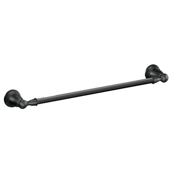 Moen Y2618BL Banbury Towel Bar, Matte Black, 18 In. - Quantity 1