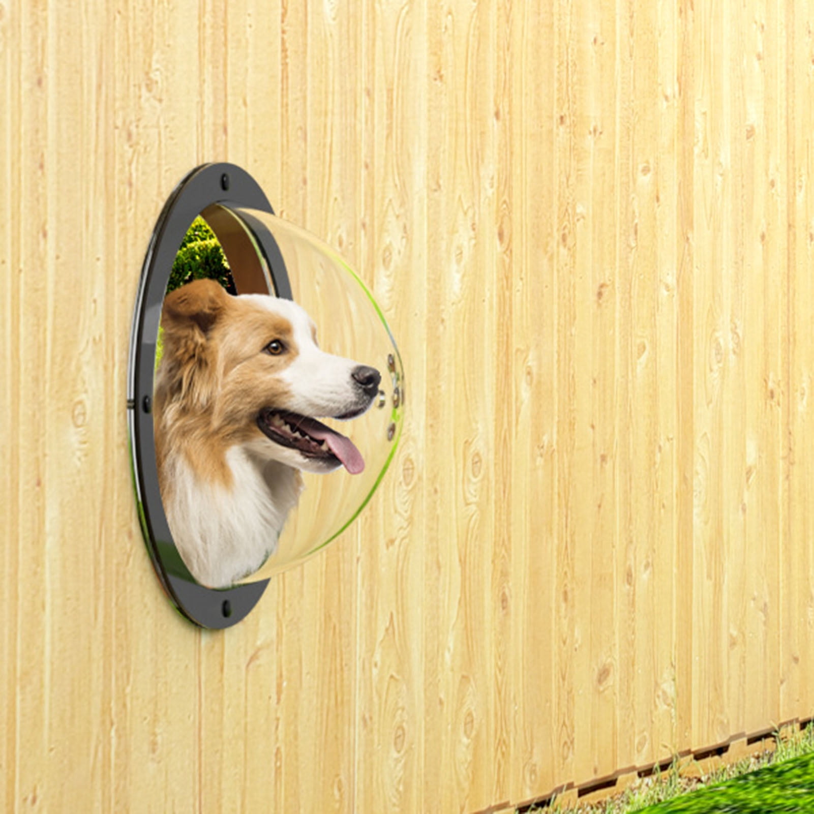 Pnellth Durable Acrylic Fence Window Upgrade Pet View Wide Application Pet Fence Window Dogs Accessories
