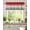 Gray Red, variant on Orange Grey Ocean Gradient Kitchen Valances for Windows Abstract Modern Art Valance Curtains&nbsp; for Kitchen /Living Room/Bedroom/ Bathroom Decor, 54"x18 " ,Rod Pocket 1 Panel,
