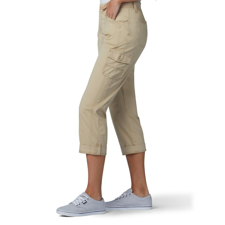 Women's Ultra Lux with Flex-to-Go Relaxed Cargo Capri in Lovat