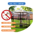 thumbnail image 2 of Umbrella Mosquito Net 7.5-11ft, Patio Umbrella Bug Netting, Universal Canopy Mesh Screen, Adjustable Insect Shield for Outdoor Use, 2 of 6