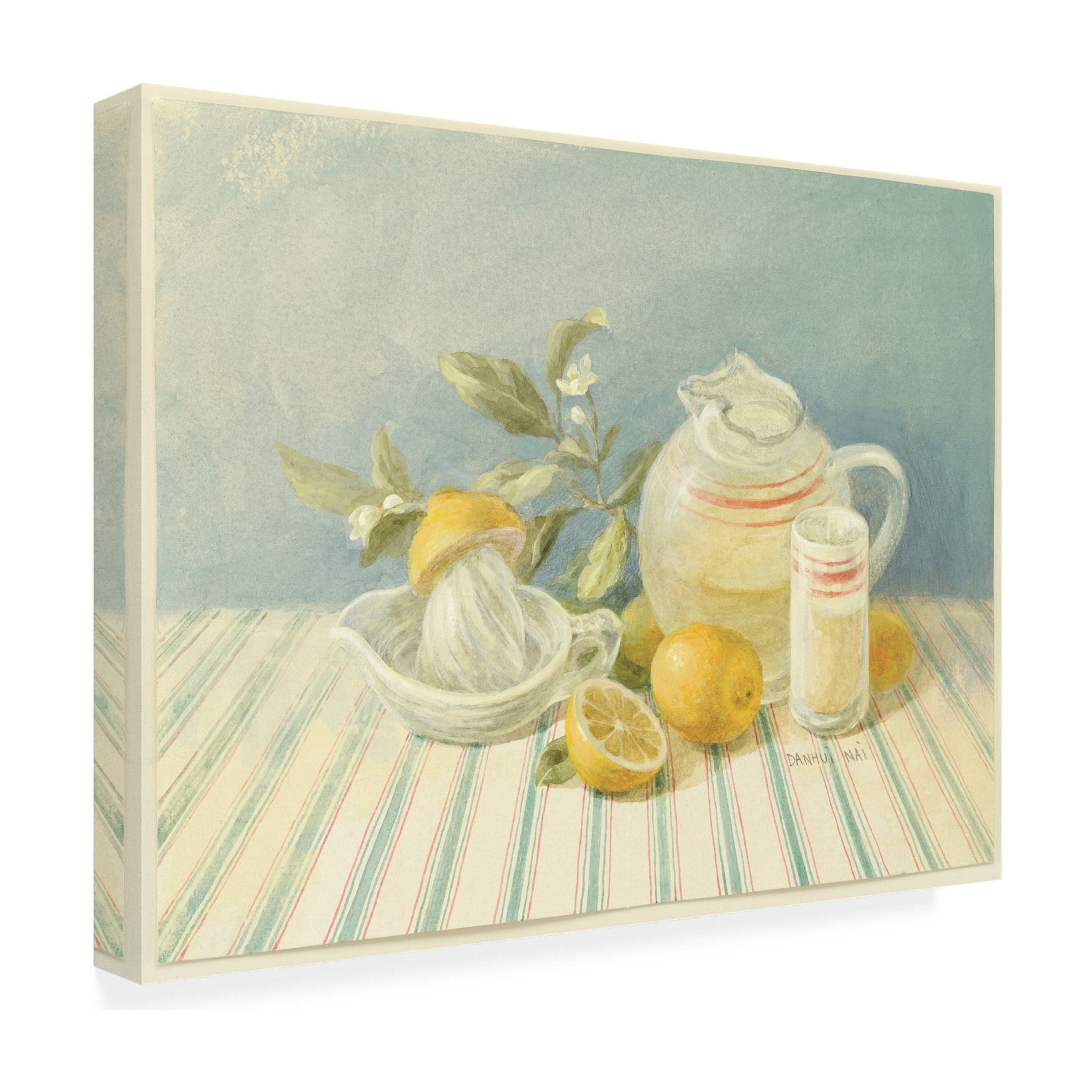Trademark Fine Art 'Lemonade Painting' Canvas Art by Danhui Nai