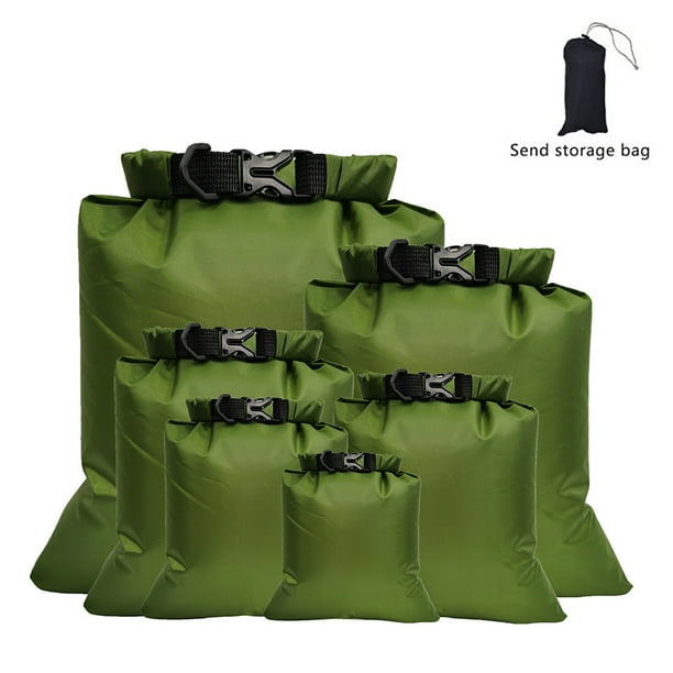 Anself 6 Pcs Outdoor Waterproof Bag Dry Sack for Drifting Boating