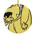 thumbnail image 1 of Adorno colgante navideño de Muttley Laughing para árbol de Navidad - Decoraciones colgantes de cerámica para fiestas - Ideas para regalar adornos navideños, 1 of 8