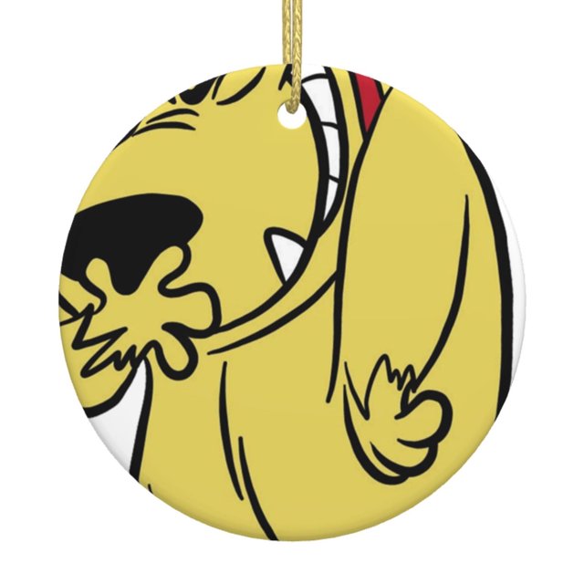 Adorno colgante navideño de Muttley Laughing para árbol de Navidad - Decoraciones colgantes de cerámica para fiestas - Ideas para regalar adornos navideños