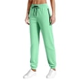 thumbnail image 6 of Bibifish Womens Pants Breathable Mesh Quick Dry Summer Joggers Solid Color Lightweight Loose Fit Elastic Cuff Capris With Zipper Pockets, 6 of 6