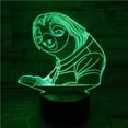 thumbnail image 1 of Lámpara de mesa con luz nocturna LED 3D Sloth para dormitorio infantil, 1 of 1