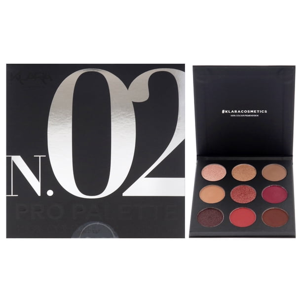 Paleta de sombras de ojos Pro - N.02 de Klara para mujer - Sombra de ojos de 0.38 oz