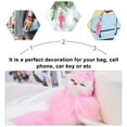 thumbnail image 2 of Masteelf 1pc Fashionable Key Ring Key Pendant Key Decor Bag Pendant Plush Keychain, 2 of 8