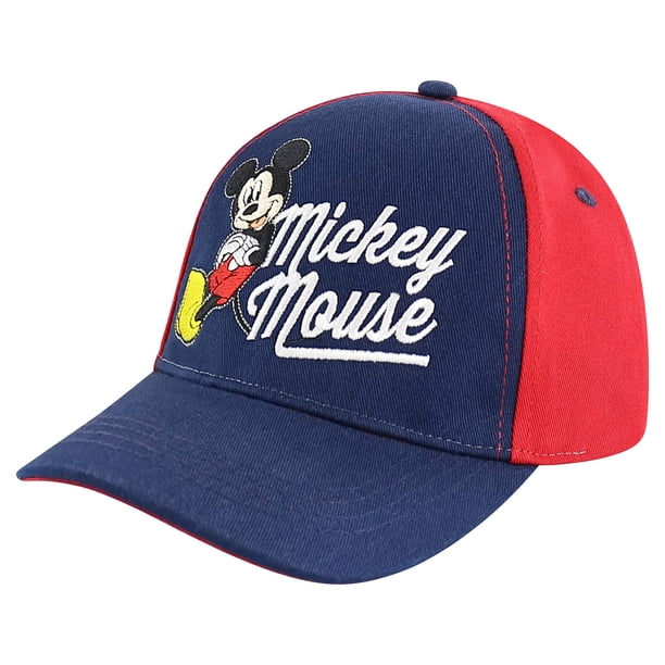 Gorra de béisbol Disney Mickey Mouse ajustable para niños de 2 a 4 años
