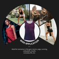 thumbnail image 7 of Daiia Black Dark Blue Purple Printed Womens Workout Tops for Women Quick-dry Tank Tops Mesh Yoga Shirts Athletic Running Tank Tops Sleeveless Gym Clothes-Medium, 7 of 7