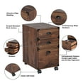 thumbnail image 5 of Saint Birch Bombay 3 Drawers Wood Mobile File Cabinet in Walnut, 5 of 8