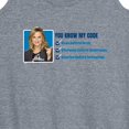 thumbnail image 3 of Parks and Recreation - You Know My Code - Women's Racerback Tank Top, 3 of 5