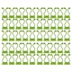 thumbnail image 1 of Soportes autoadhesivos para plantas trepadoras, 50 piezas verdes medianas, material ABS resistente y duradero, diseño multifuncional para paredes y cableado en casa., 1 of 6