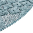 thumbnail image 4 of Unique Loom Outdoor Trellis Textured Collection Area Rug - Osage (7' Round Aqua), 4 of 12