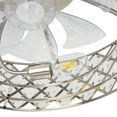 thumbnail image 2 of ALKAFY 19-inch Crystal Caged Ceiling Fan with Light & Remote Control, 7 ABS Blades for Bedroom, Dining Room, Kitchen, Living Room, 2 of 6