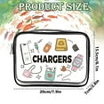 thumbnail image 3 of Transparent Storage Bag for Electronic Products, Categorized Transparent Storage Bags Four Pattern Storage for Toiletries/Cosmetics/Medicines/Electronics Portable Travel Organizer Bags, 3 of 4
