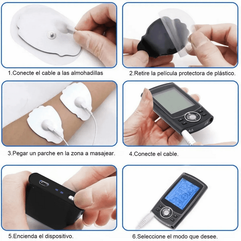 Mini Tens Unit Muscle Stimulator Pulse Massager Electronic Pain Relief Kits
