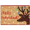 thumbnail image 1 of Funky Christmas Doormat Elk Design Indoor Rubber Mat Carpet Area Floor Mat Browm Anti-Slip Bathmat Kitchen Non-Slip, 1 of 5