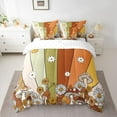 thumbnail image 2 of Homewish Rustic Daisy Flower 7-Piece Twin Bedding Sets,Colorful Geometric Striped Bedding Comforter Set,Country Mushroom Sheet Sets For Kids,Luxury Bedroom Decor Reversible, 2 of 8