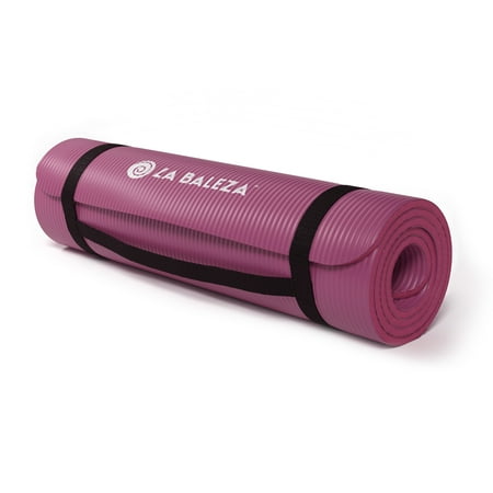 La Baleza 1 2 Inch Extra Thick Yoga Pilates Mat Napa 24 X 71