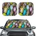 thumbnail image 2 of Xecao Easter Egg1 for Foldable Car Sun Shades (2-Pack) offer sun protection with an easy-fold design for convenient windshield shading., 2 of 7