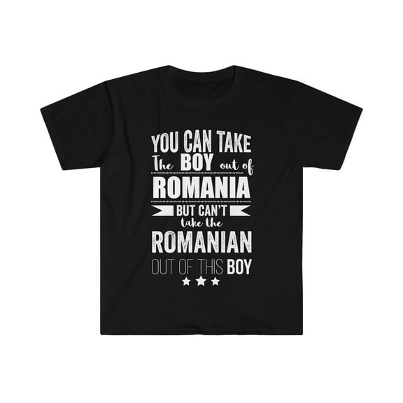 Can't take the Romanian Pride out of boy Unisex T-shirt S-3XL Romania Proud