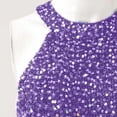 thumbnail image 4 of Women Off Shoulder Dress Sparkly Purple Dress Formal Dress Womens Fall Dresses, 4 of 4
