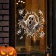 thumbnail image 7 of Halloween Stickers,Halloween Window Clings, Spooky Break Through Window Decals, Removable Witch Pumpkin Ghost Glass Stickers for Home Party Halloween Decor(White 30cm), 7 of 7