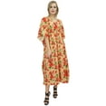 thumbnail image 2 of Bimba Women's Floral Maxi Long Kaftan Cotton Coverup Bridesmaid Caftan Dress-12, 2 of 5
