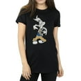 thumbnail image 1 of Looney Tunes Womens Rapper Bugs Bunny Cotton Boyfriend T-Shirt, 1 of 7