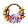 thumbnail image 3 of 4th of July Wreath Patriotic Wreaths for Front Door Patriotic Wreath 4th of July Wreaths for Front Door Independence Day Wreath Memorial Day Decor Forth of July Wreath Indoor Outdoor Home Decoration, 3 of 9